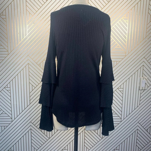 Chaser On‎ the Open Road Thermal Ruffle Sleeve Tee - Picture 9 of 11